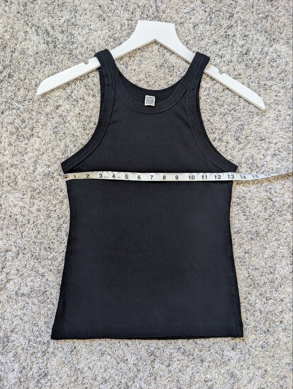 Toteme Ribbed Tank Black - Picture 5 of 6